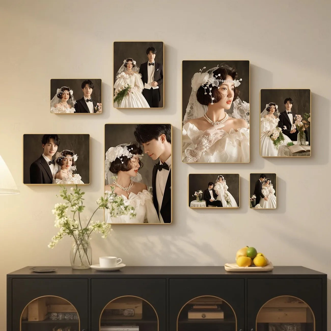 Photo frame wall